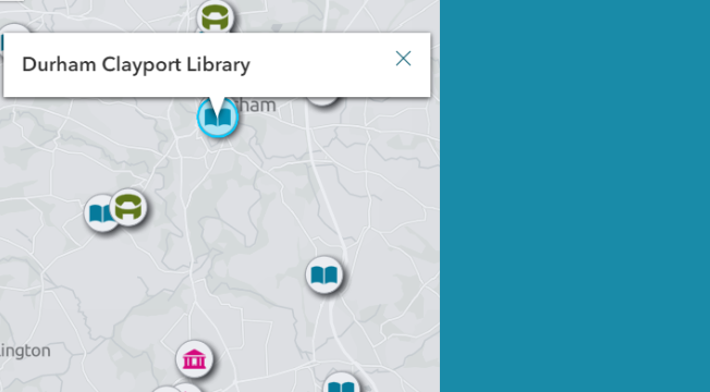 Map with search bar.